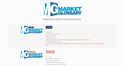 Desktop Screenshot of marketglossary.com