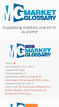 Mobile Screenshot of marketglossary.com