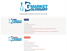 Tablet Screenshot of marketglossary.com